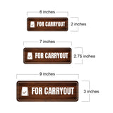 Standard Plus For Carryout Door or Wall Sign | Office Signage