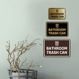 Signs ByLITA Classic Framed Bathroom Trash Can Wall or Door Sign