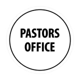Circle Pastors Office Sign