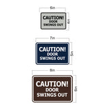 Signs ByLITA Classic Framed, Caution Door Swings Out Wall or Door Sign