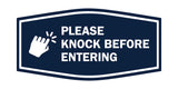 Signs ByLITA Fancy Please Knock Before Entering (Hand Vector) Office Wall or Door Wall or Door Sign