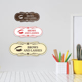 Signs ByLITA Designer Brows and Lashes Makeup Area Wall or Door Sign