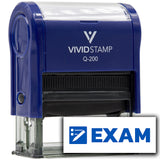 Vivid Stamp Exam Self-Inking Rubber Stamps Teachers And Schools | Motivational Stamps For Children | Re-inkable Ink Pad
