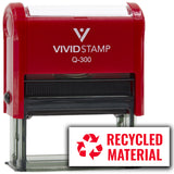 All Quality Recycled Material Self-Inking Rubber Stamp