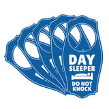 Day Sleeper Do Not Knock Door Hanger | House or Business Door Sign