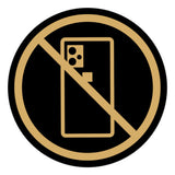 Signs ByLITA Circle No Cellphones Graphic Door or Wall Sign | Easy Installation | Durable Construction | Promote Health And Safety | Caution Warning Sign for Home, Business and Office Spaces
