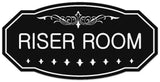 Signs ByLITA Victorian Riser Room Wall or Door Sign - Easy Installation | Durable Wall or Door