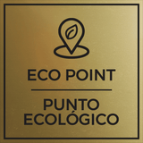 Signs ByLITA Square Eco Point Wall or Door Sign | Spanish Bilingual Business And Office Signs