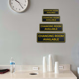 Standard Plus Changing Room Available Wall or Door Sign | Exam Room Notices