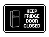 Signs ByLITA Classic Framed, Keep fridge door closed Wall or Door Sign