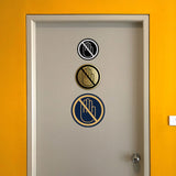 Signs ByLITA Circle No Entry Graphic Door or Wall Sign | Easy Installation | Durable Construction | Promote Health And Safety | Caution Warning Sign for Home, Business and Office Spaces
