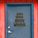 Standard Plus Do Not Put Any Food, Waste or Fat Down The Drains Wall or Door Sign | Shared Kitchen Signage