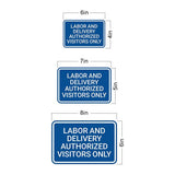 Classic Framed Plus Labor and Delivery Authorized Visitors Only Door or Wall Sign | Medical Specialism Rooms
