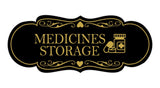 Signs ByLITA Designer Medicines Storage Wall or Door Sign