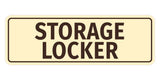 Signs ByLITA Standard Storage Locker Wall or Door Sign