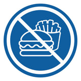 Signs ByLITA Circle No Food Allowed Graphic Door or Wall Sign | Easy Installation | Durable Construction | Promote Health And Safety | Caution Warning Sign for Home, Business and Office Spaces