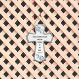 Finally, be strong in the Lord and in the strength of his might. Ephesians 6:10 11.5" x 8" Cross Hanging Sign | Rustic Twine | Inspiring Religious Bible Decor