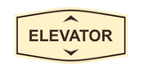 Fancy Elevator Up & Down Arrows Wall or Door Sign