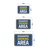Classic Framed Plus Designated Smoking Area Door or Wall Sign | Warning Signage