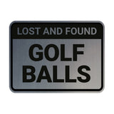 Classic Framed Lost And Found Golf Balls Wall or Door Sign