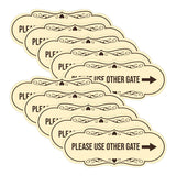 Signs ByLITA Designer Please Use Other Gate Wall or Door Sign (Multipacks)