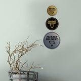 Signs ByLITA Circle Package Delivery (Package Arrow Down) Wall or Door Sign
