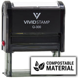 All Quality Compostable Material Self-Inking Rubber Stamp
