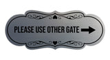 Signs ByLITA Designer Please Use Other Gate Wall or Door Sign (Multipacks)
