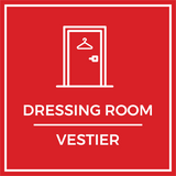 Signs ByLITA Square Dressing Room Wall or Door Sign | Spanish Bilingual Signs