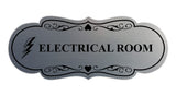 Designer Electrical Room (Lightning) Wall or Door Sign