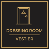 Signs ByLITA Square Dressing Room Wall or Door Sign | Spanish Bilingual Signs