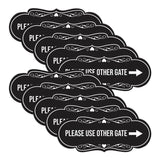 Signs ByLITA Designer Please Use Other Gate Wall or Door Sign (Multipacks)