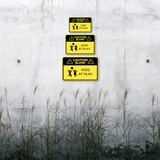 Classic Framed Plus Caution Slow! Kids At Play Wall or Door Sign | Children Safety Sign