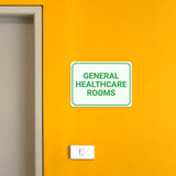 Classic Framed Plus General Healthcare Rooms Door or Wall Sign | Hygiene and Safety Signage