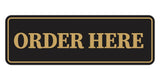 Signs ByLITA Standard Order Here Wall or Door Sign