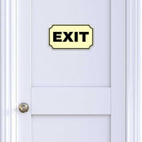 Notched Standard Exit Wall or Door Sign | Warning/Safety/Precaution