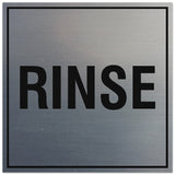 Signs ByLITA Square Rinse Sign - Easy Installation | Durable Material