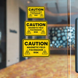 Classic Framed Plus Caution: Magnetic Field – Pacemaker Risk Door or Wall Sign | Miscellaneous Warning Signs - Industrial & Construction