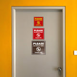 Signs ByLITA Square Please Do Not Sit Here Thank You Door or Wall Sign | Public Signage