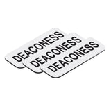 Deaconess 1 x 3" Name Tag, (3 Pack)