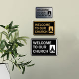 Classic Framed Welcome to Our Church Wall or Door Sign