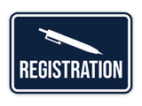 Classic Framed Registration Wall or Door Sign