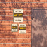 Portrait Round Plus Staff Only – No Public Access Beyond This Point Wall or Door Sign | General Kitchen and Food-related