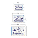 Classic Framed Plus Clinical Psychologist Wall or Door Sign | Office Signage