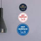 Circle Hot Surface Wall or Door Sign