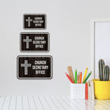 Classic Framed Plus Church Secretary Office Door or Wall Sign | Church and Place of Worship Signs