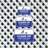 Classic Framed Plus Clean Up After Your Dog Bag It, Tie It, Bin It Wall or Door Sign | Public Warning Signage