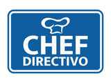 Signs ByLITA Classic Framed Chef Directivo Door or Wall Sign