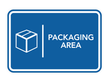 Signs ByLITA Classic Framed Packaging Area Door or Wall Sign Easy Installation | Health And Safety | Building And Hospitality Signs