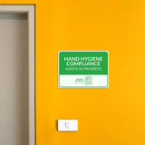 Classic Framed Plus Hand Hygiene Compliance Audits in Progress Door or Wall Sign | Hygiene and Safety Signage
